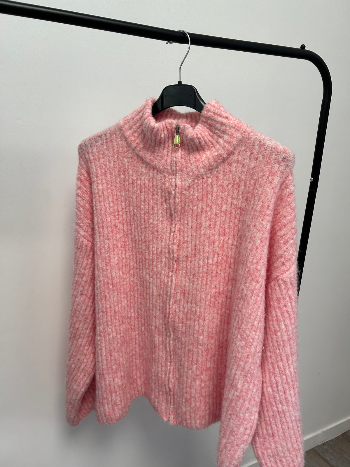 Pull gilet mazani rose