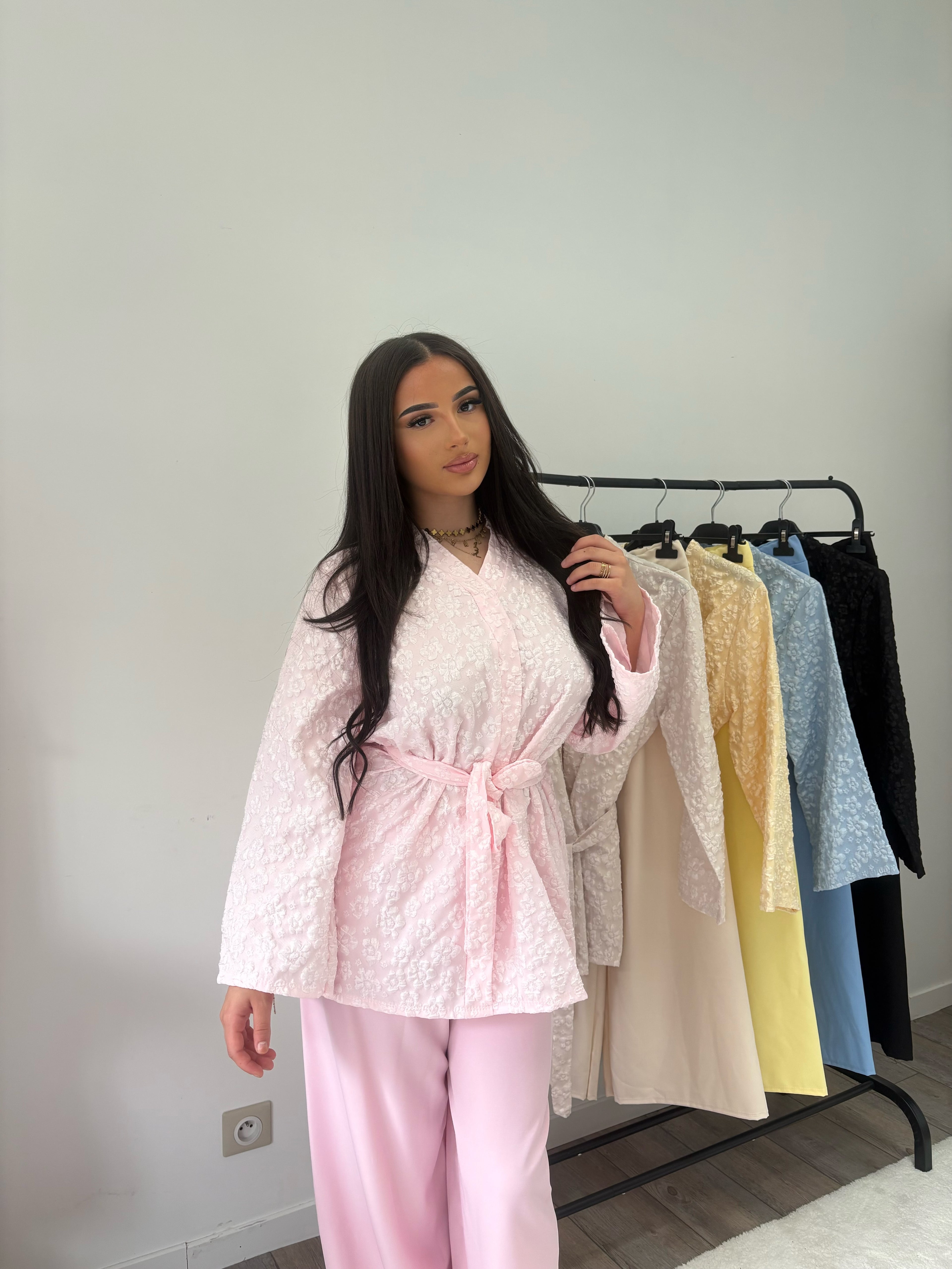 Ensemble kimono rose Lara ￼