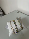 Lot de 3 bijoux Anaya bleu