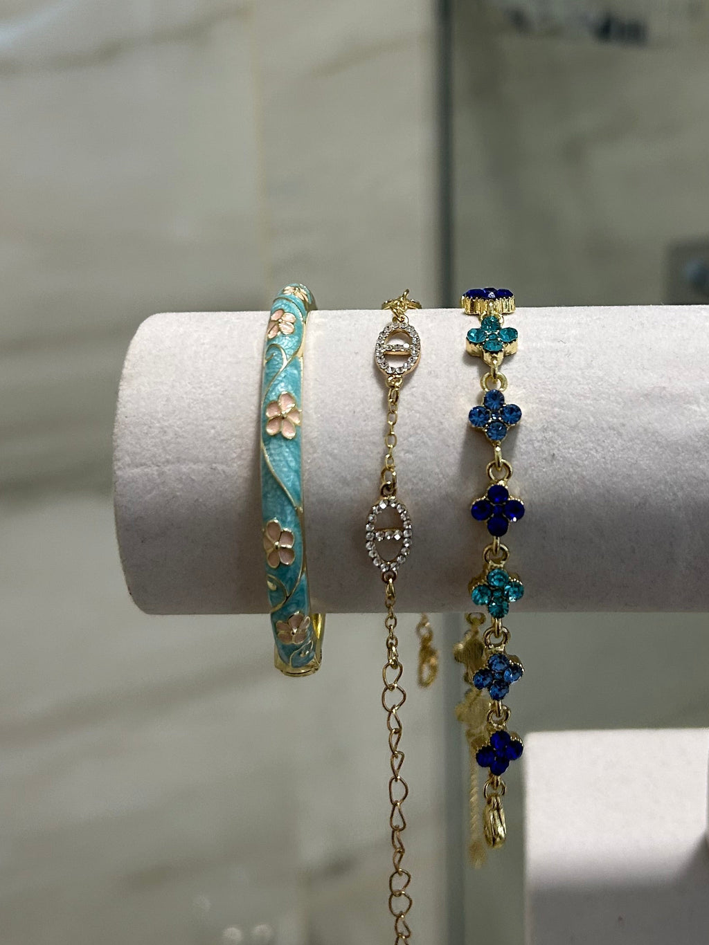 Lot de 3 bijoux Laya bleu
