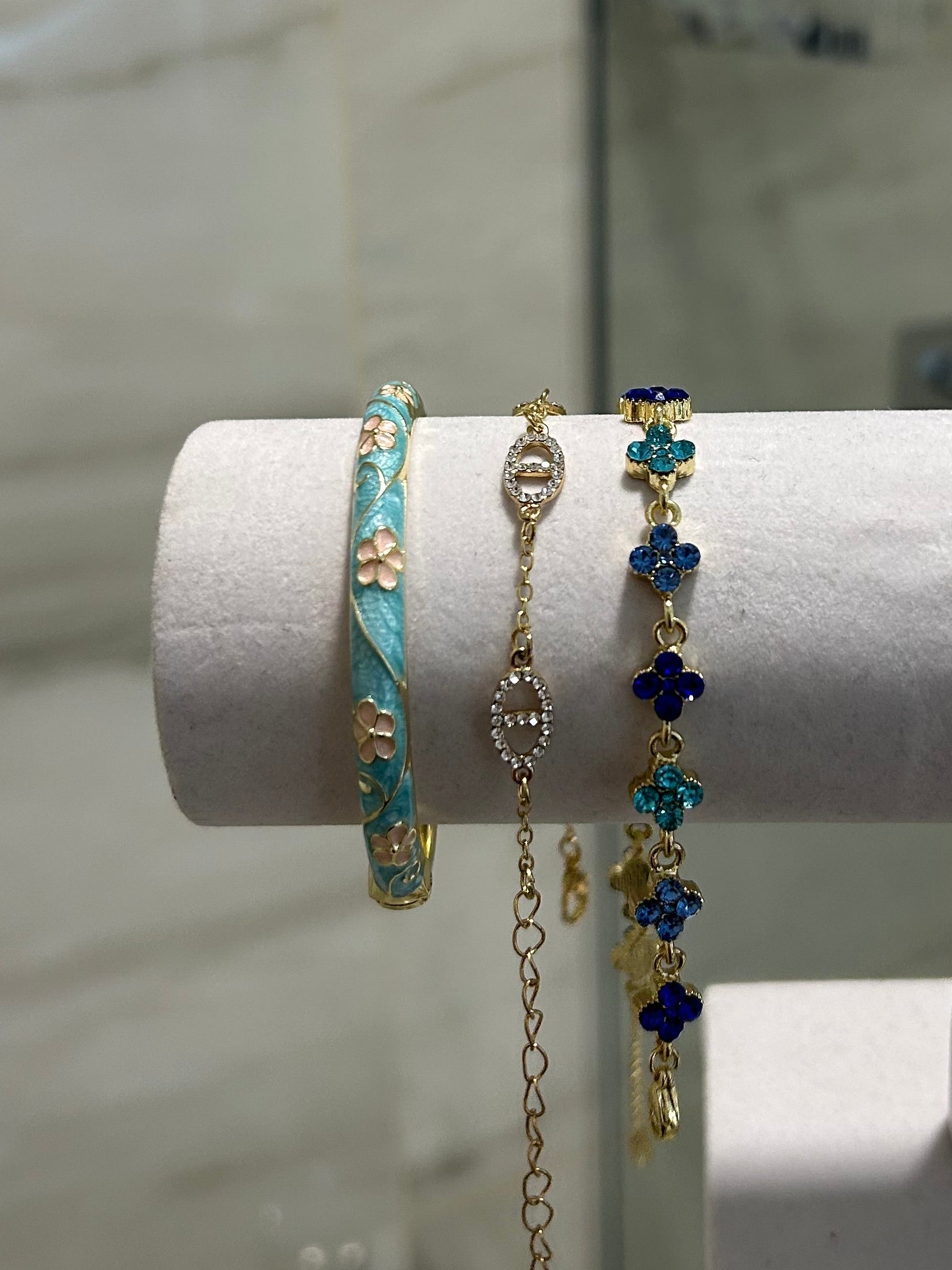 Lot de 3 bijoux Laya bleu