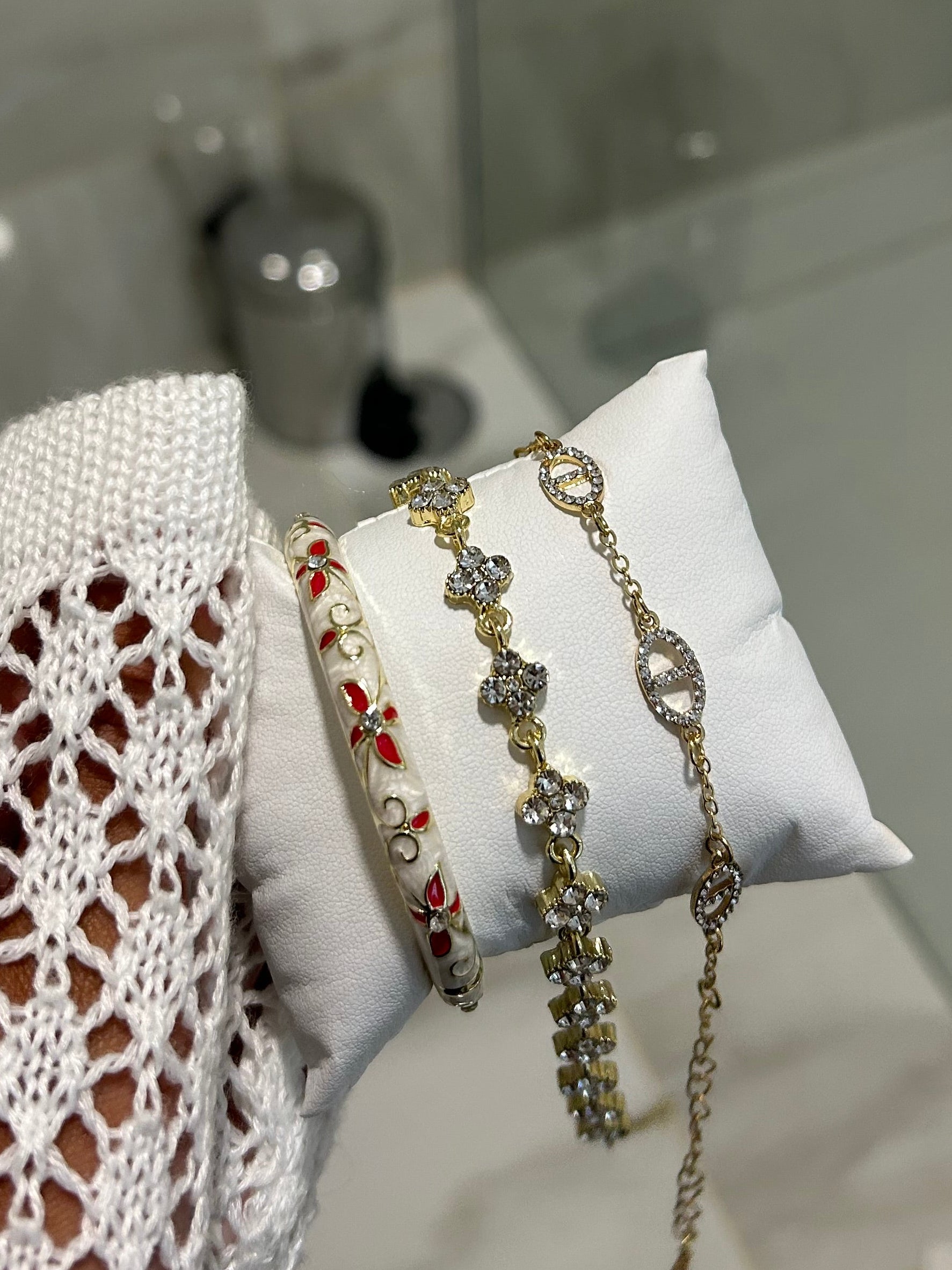 Lot de 3 bracelet laya rouge