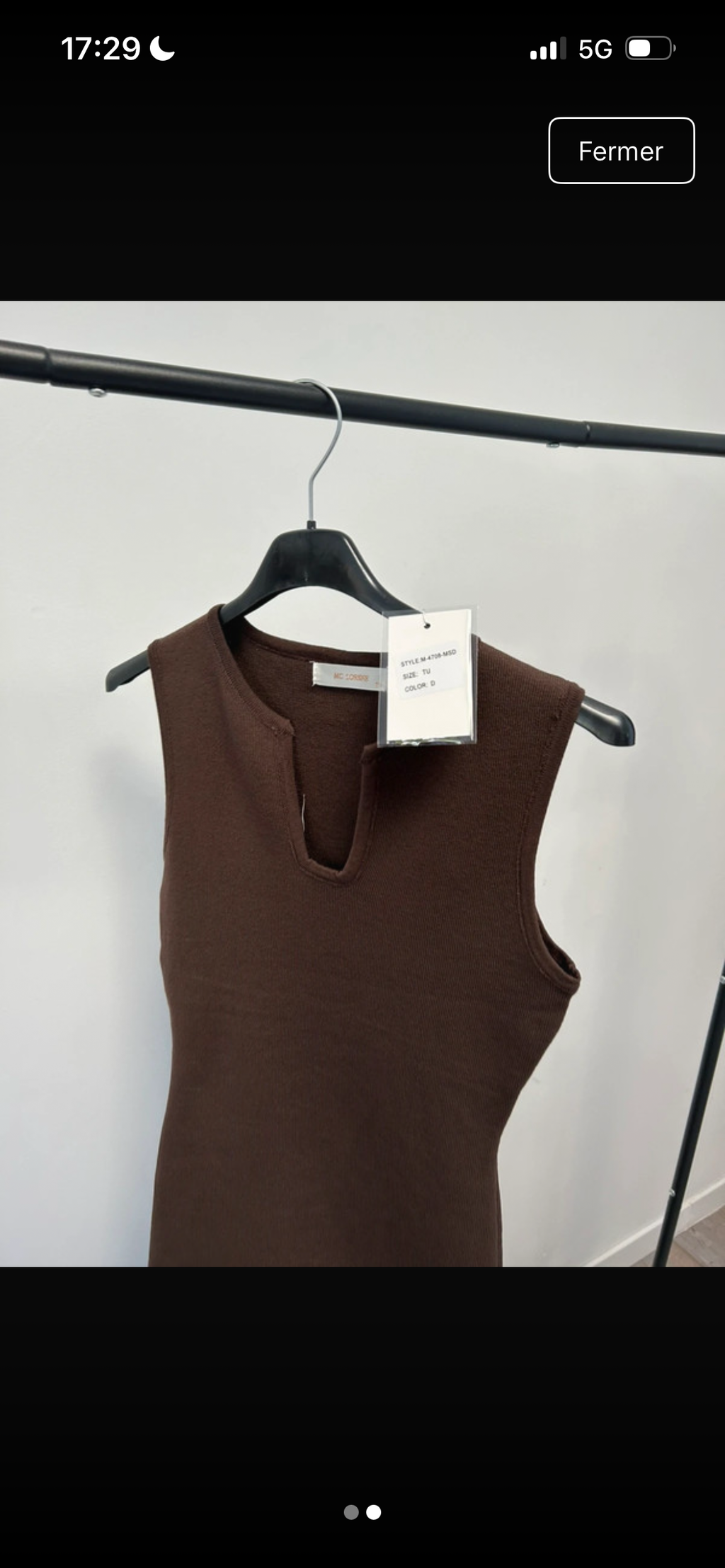 Robe Nora marron