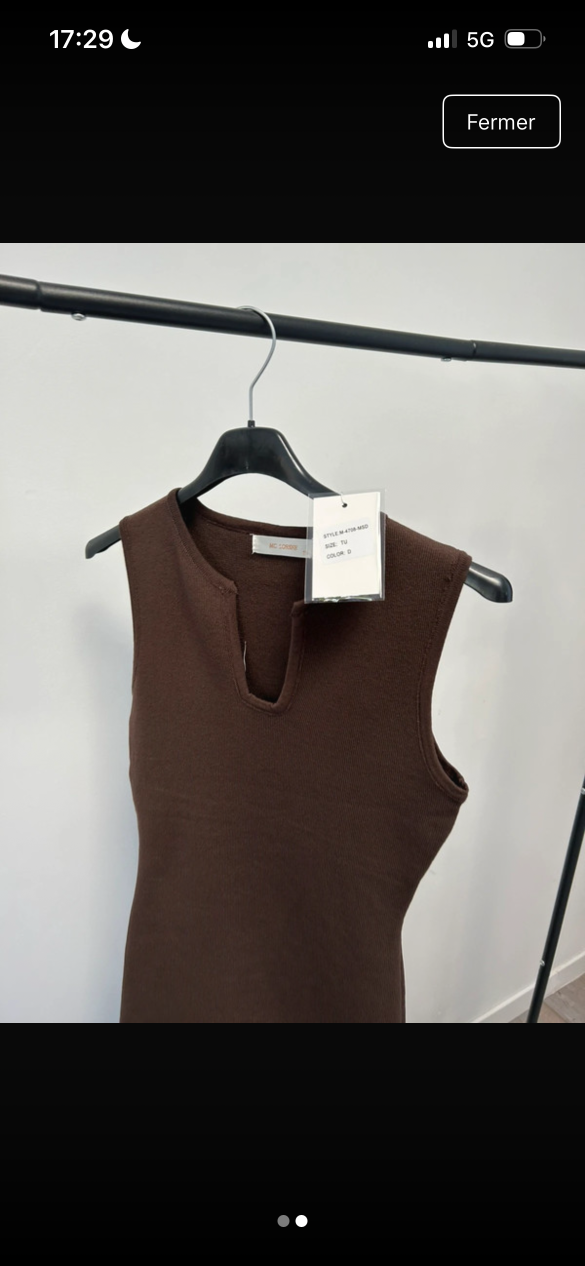 Robe Nora marron