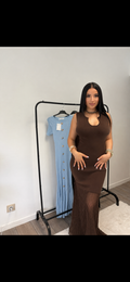 Robe Nora marron