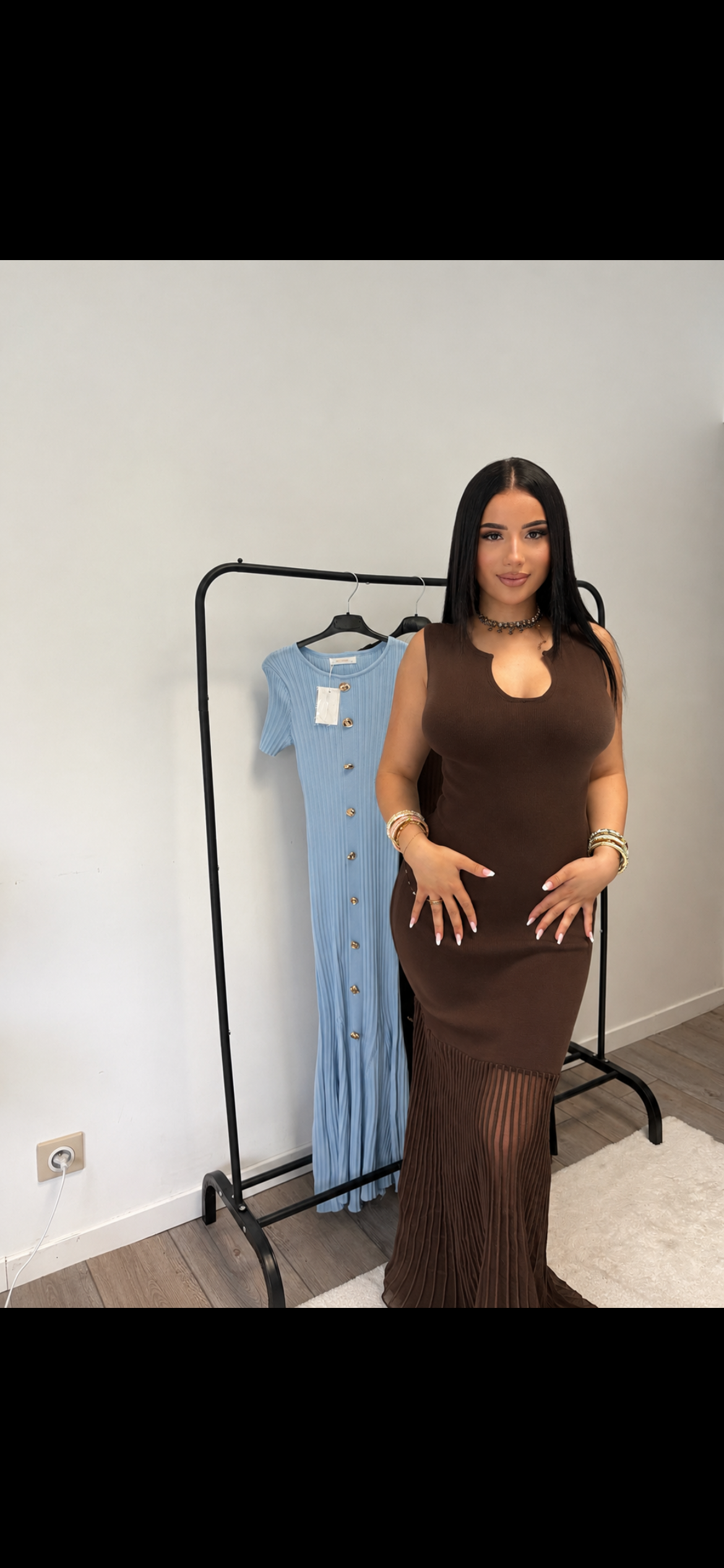 Robe Nora marron