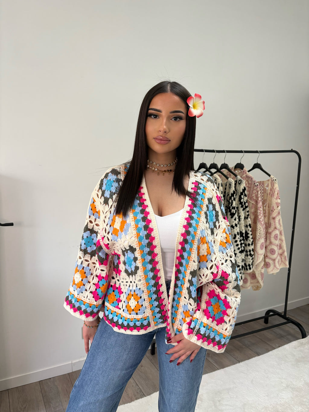Gilet crochet Multico