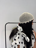 Bonnet crochet crème