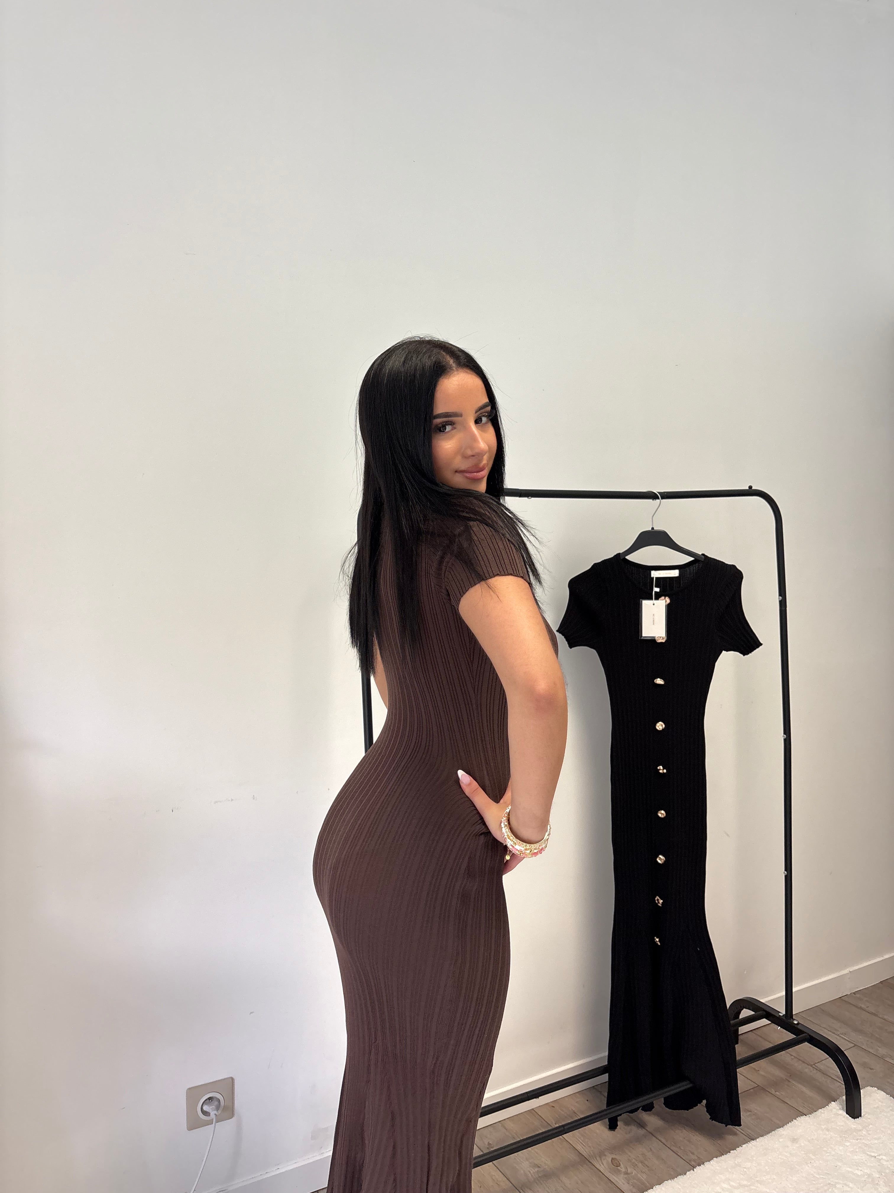 Robe Aliya marron