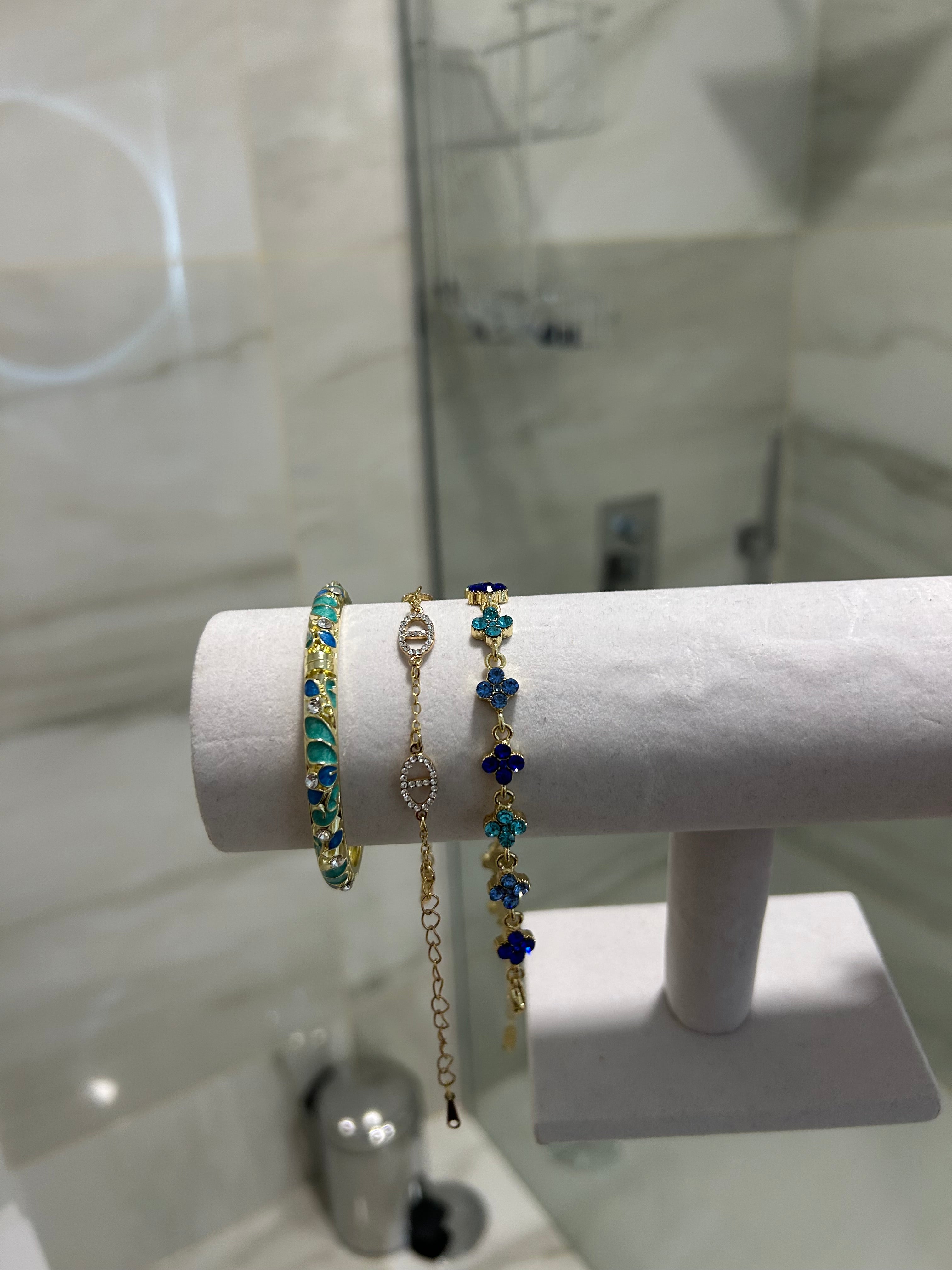 Lot de 3 Bracelet laya bleu