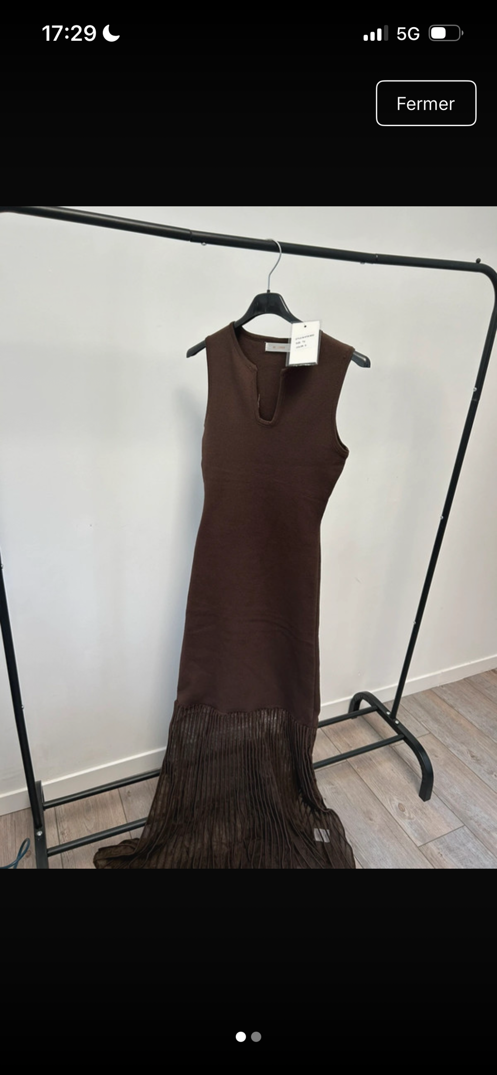 Robe Nora marron