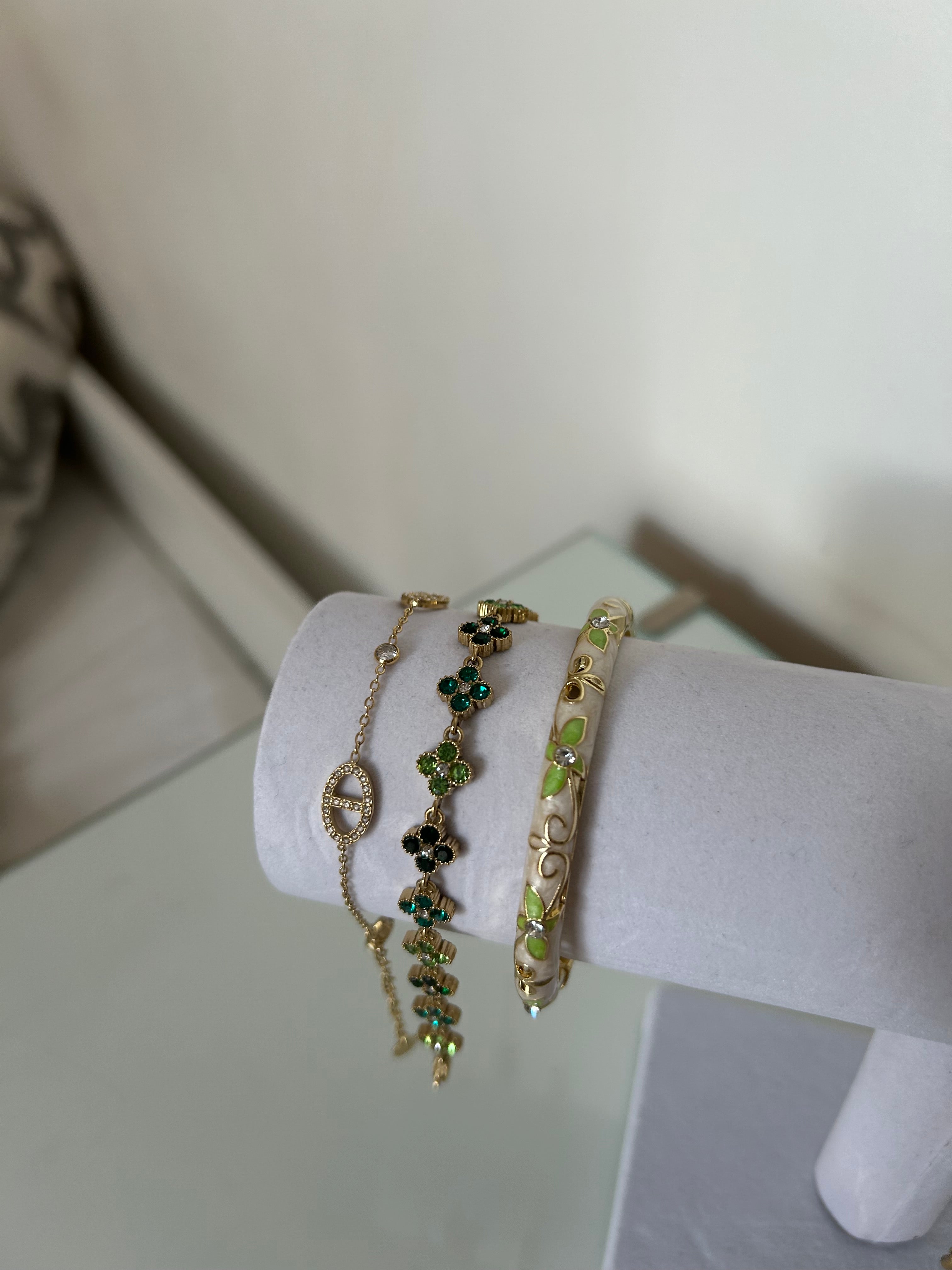 Lot de 3 bracelet laya vert