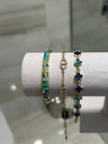 Lot de 3 Bracelet laya bleu