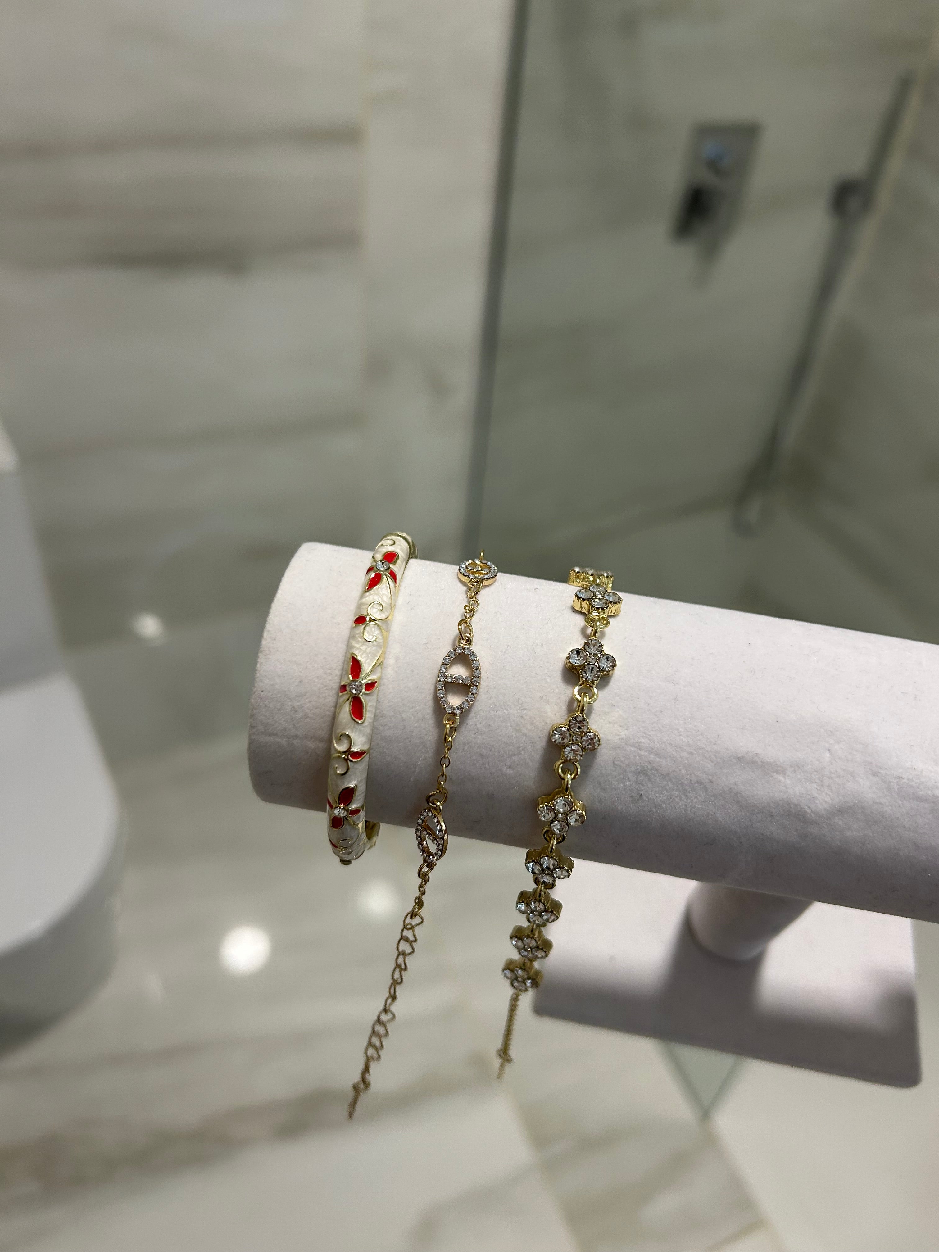Lot de 3 bracelet laya rouge