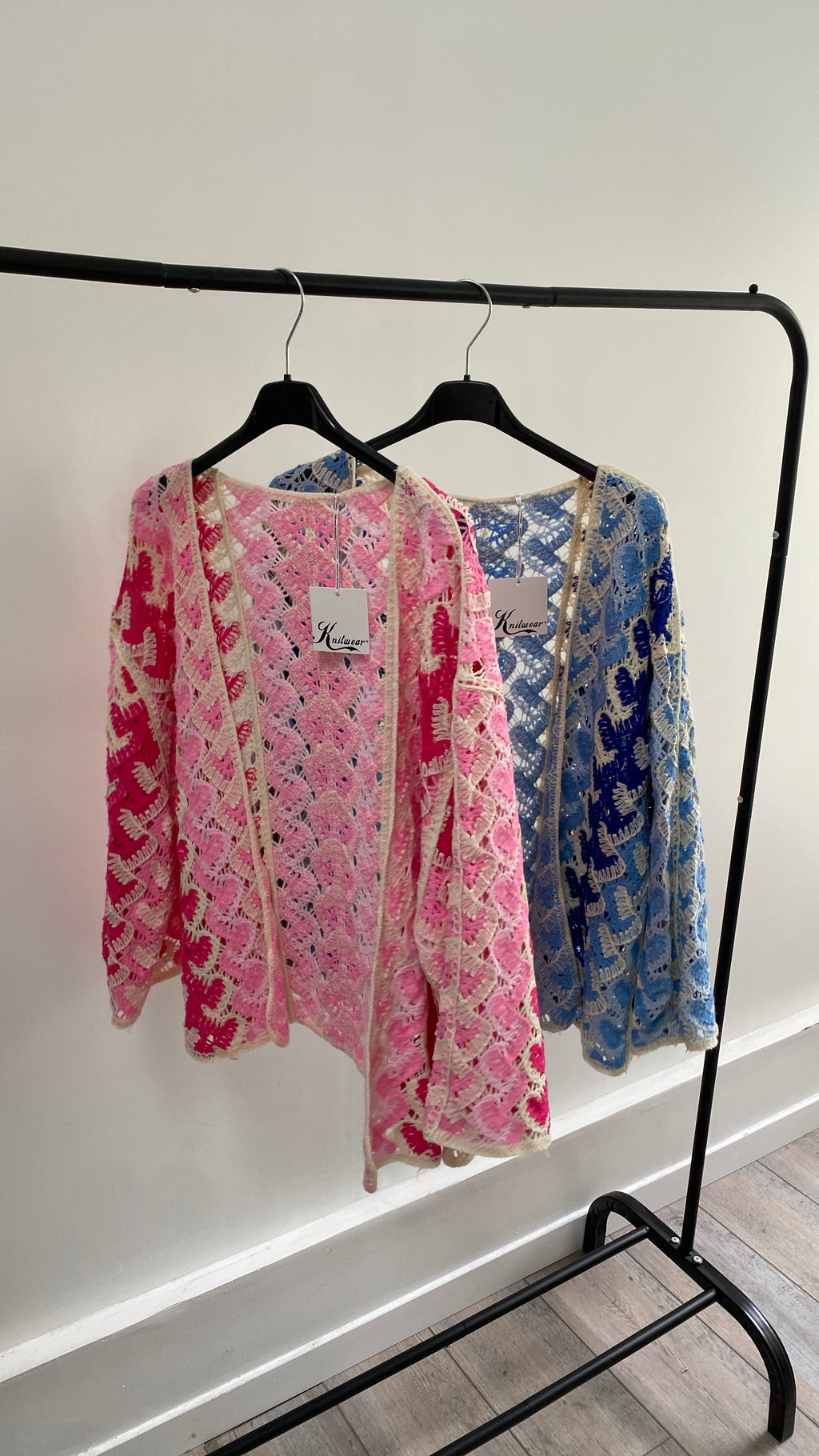 Gilet crochet kimono