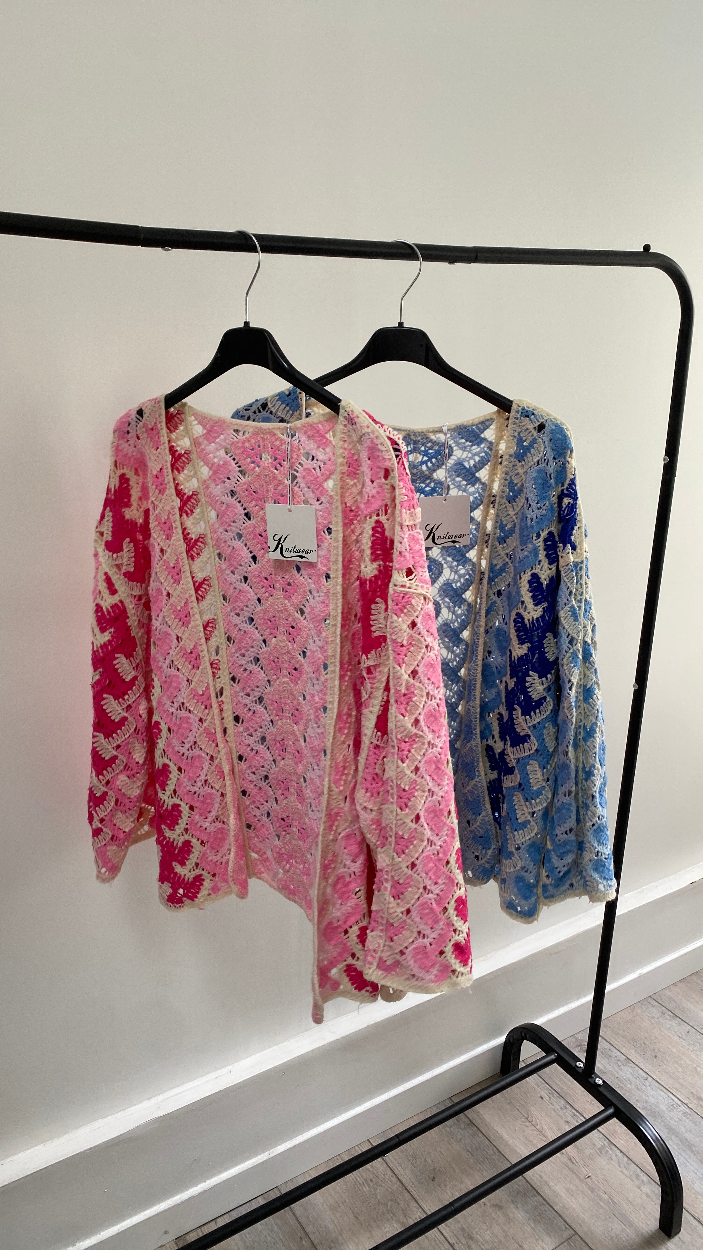 Gilet crochet kimono