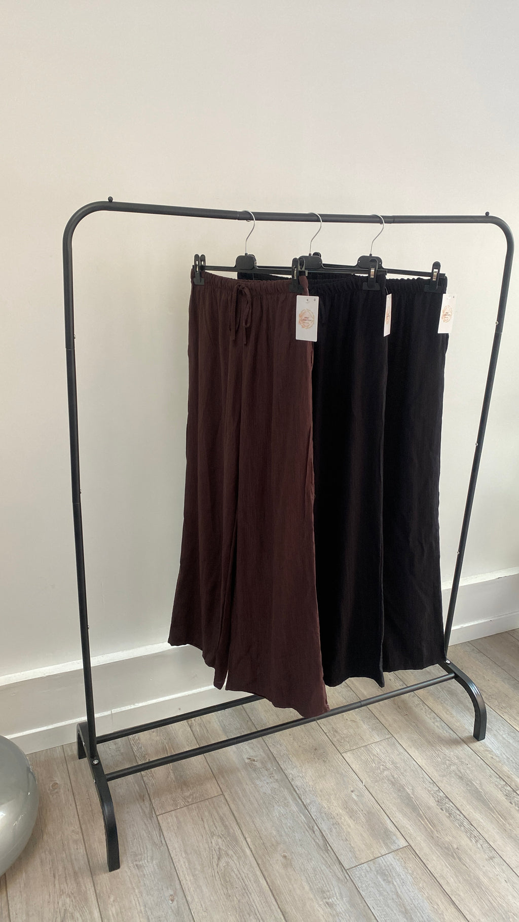 Pantalon effet lin