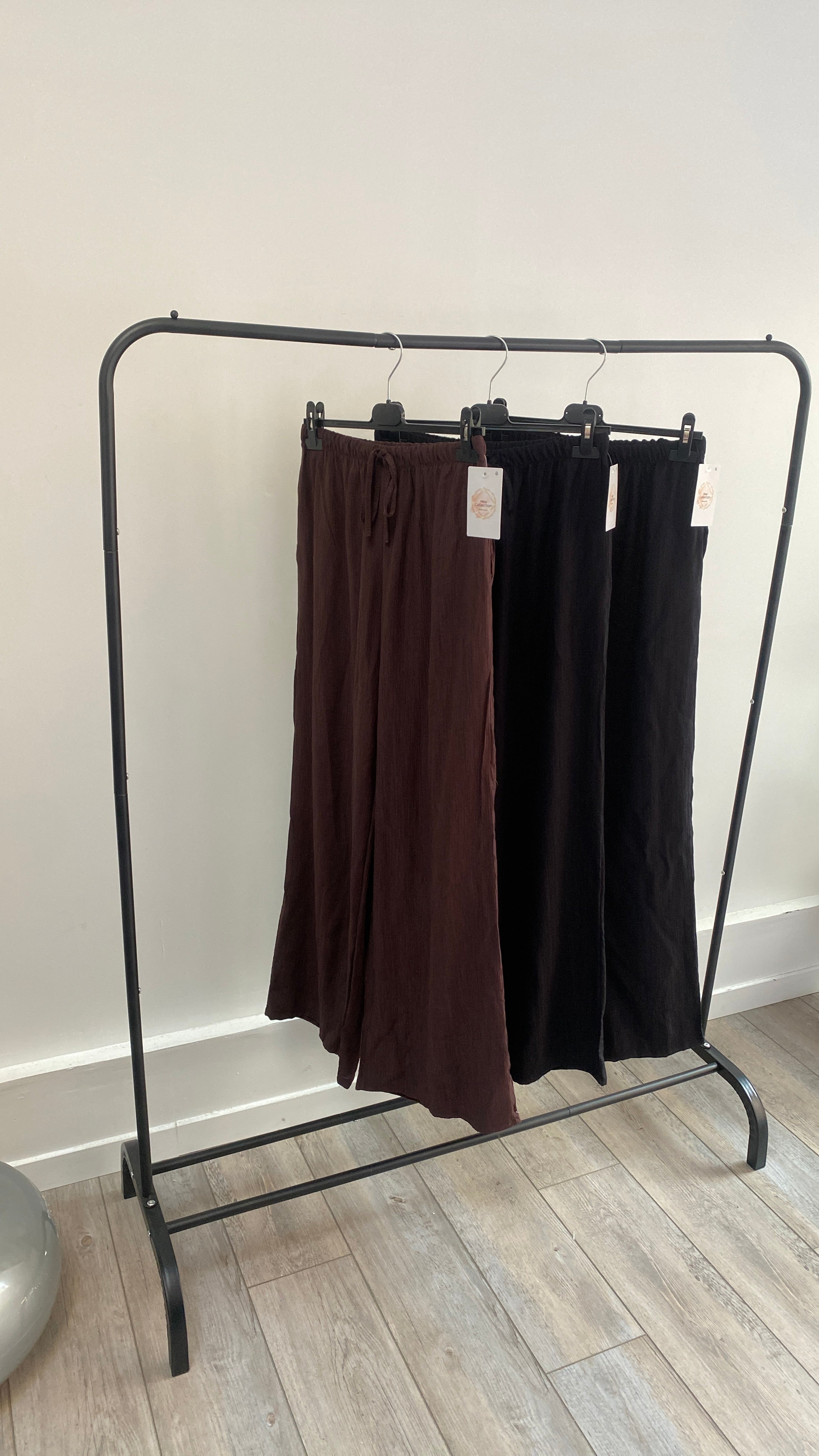 Pantalon effet lin